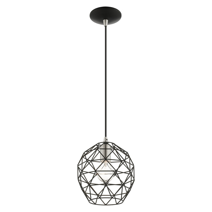 1 Light Black Pendant
