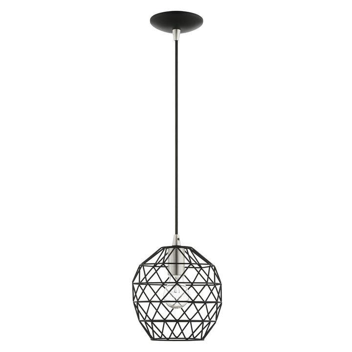 1 Light Black Pendant