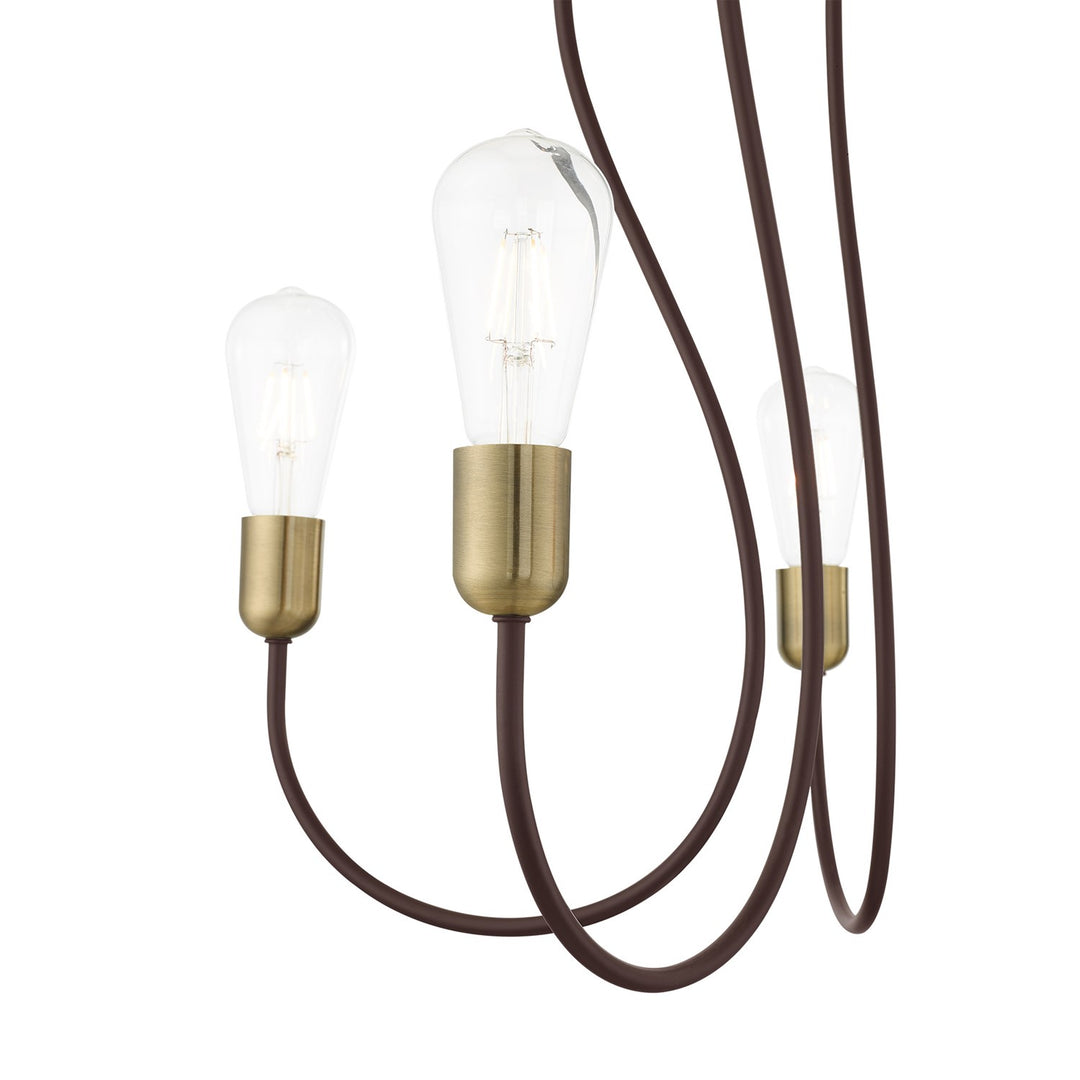 5 Light Bronze Chandelier