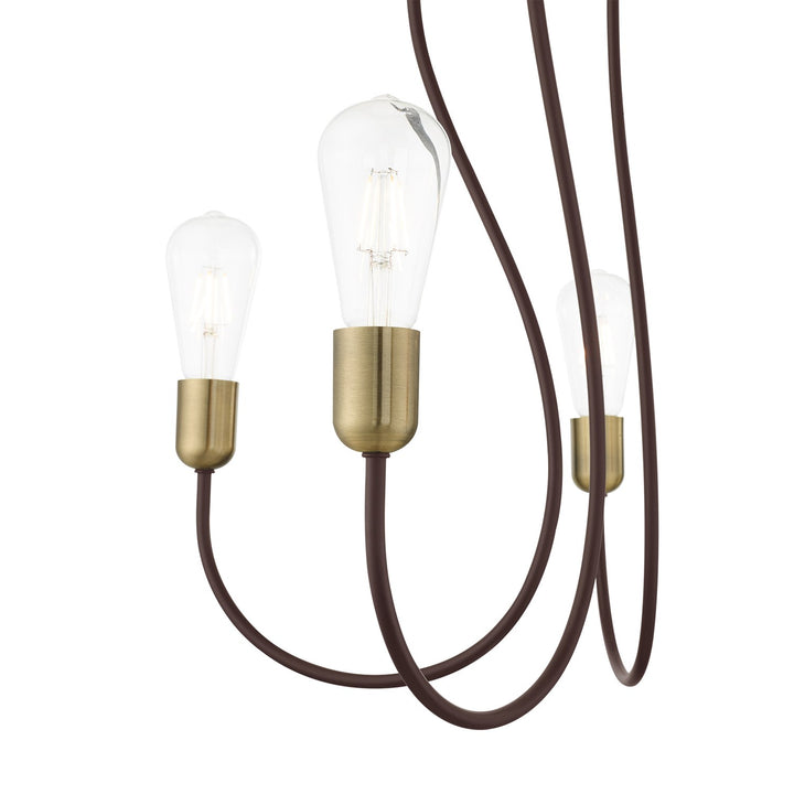 5 Light Bronze Chandelier