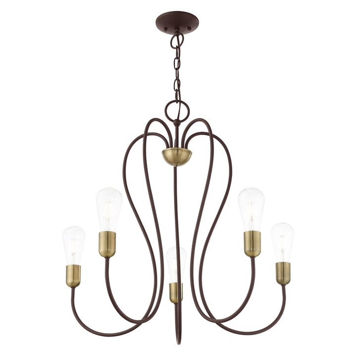 5 Light Bronze Chandelier
