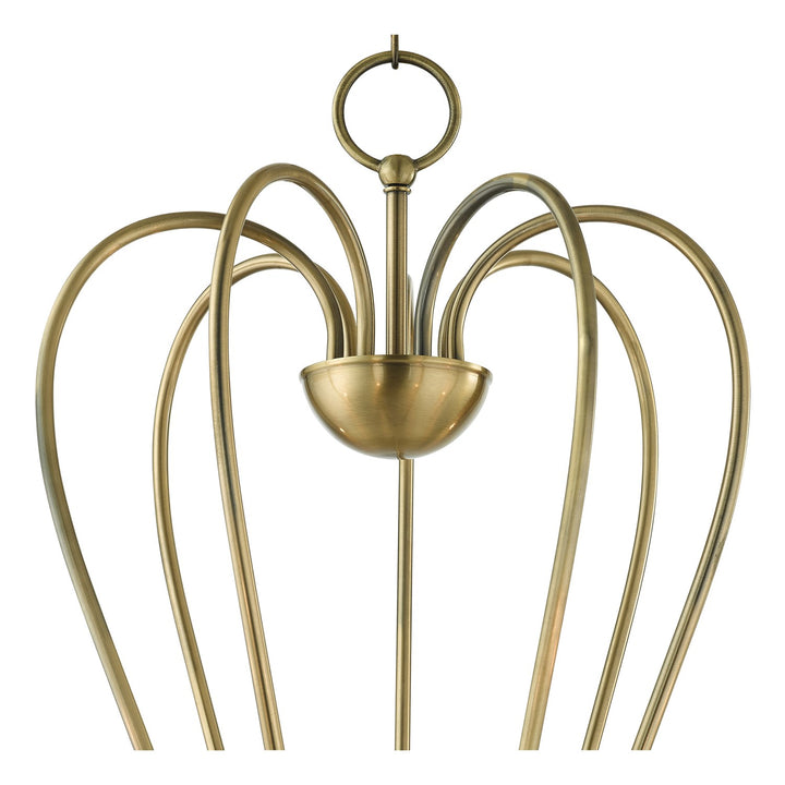 7 Light Antique Brass Chandelier