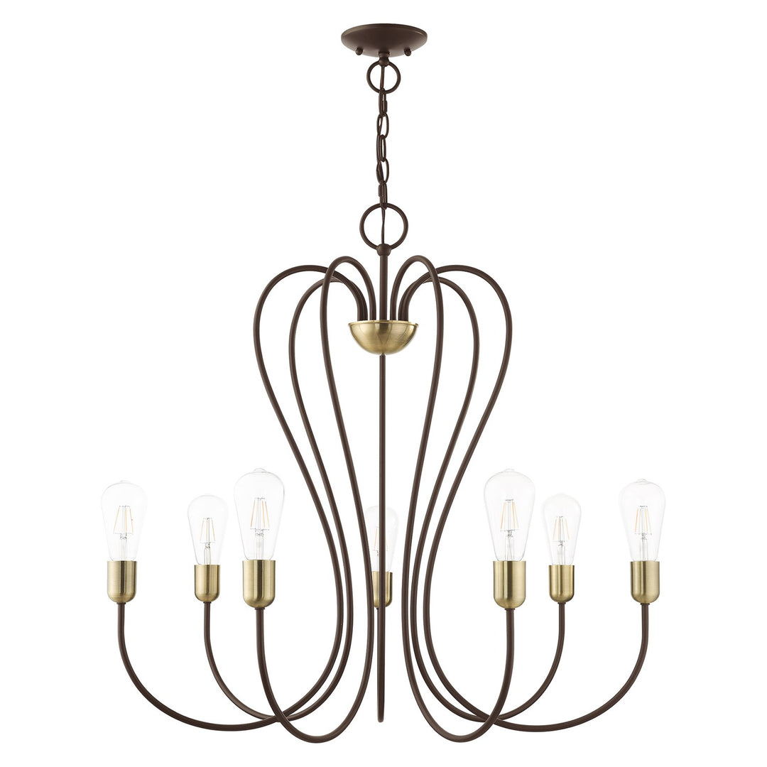 7 Light Bronze Chandelier