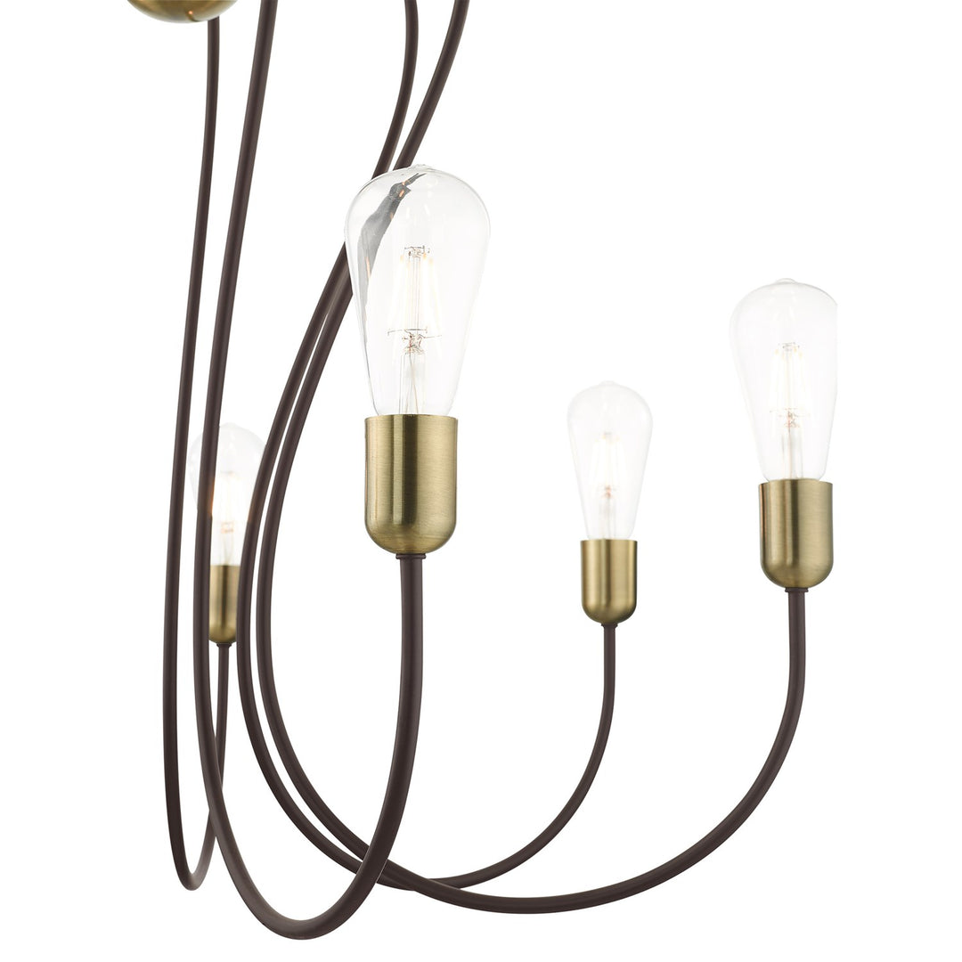 7 Light Bronze Chandelier