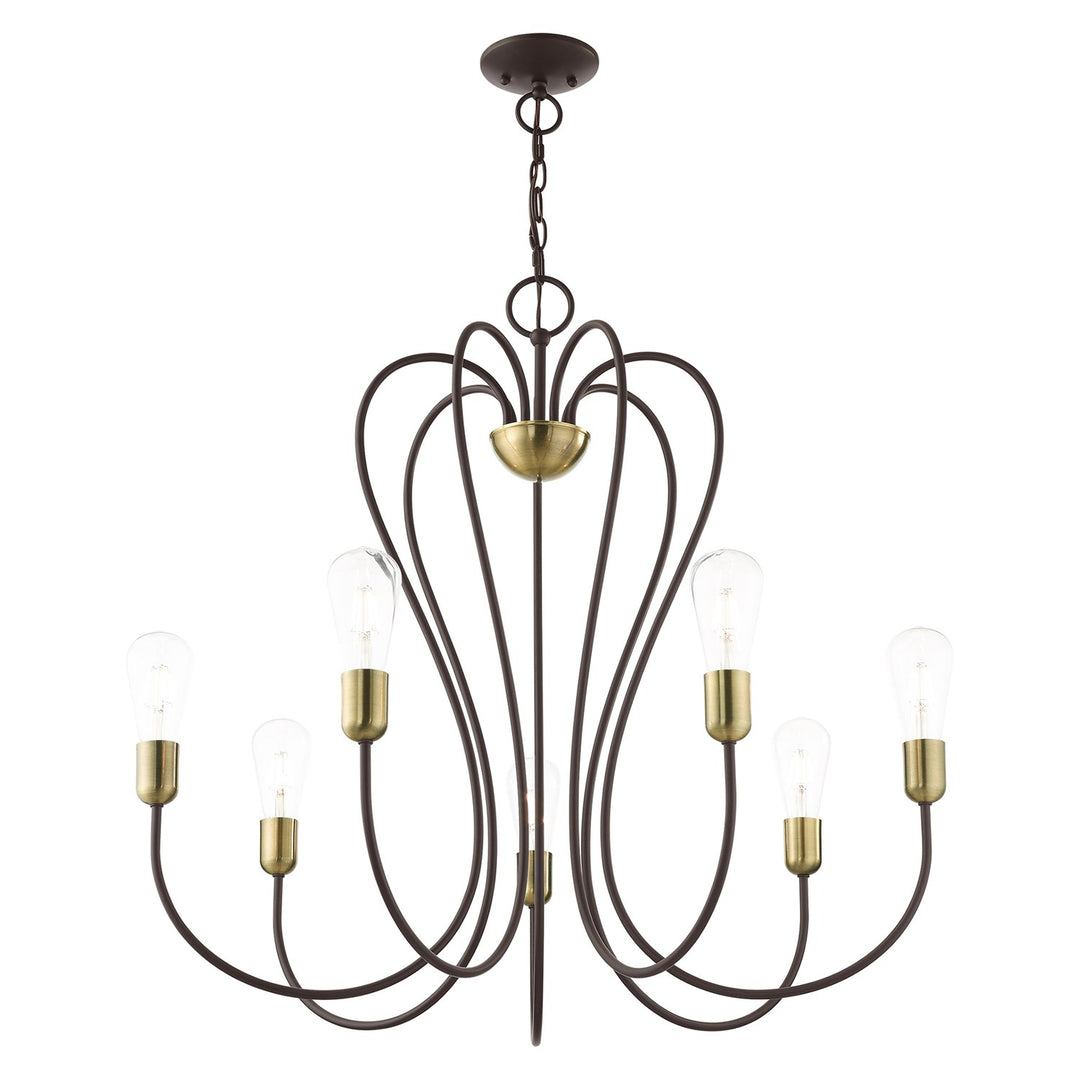 7 Light Bronze Chandelier