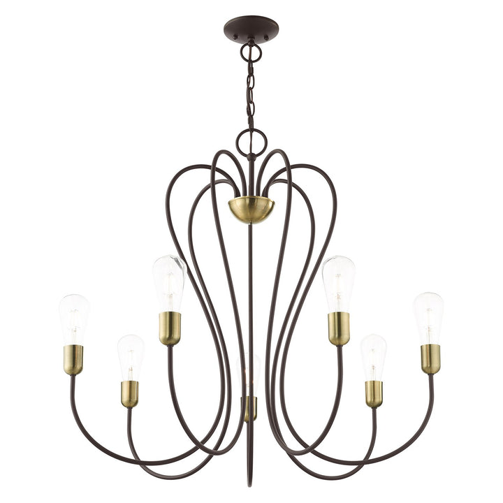 7 Light Bronze Chandelier