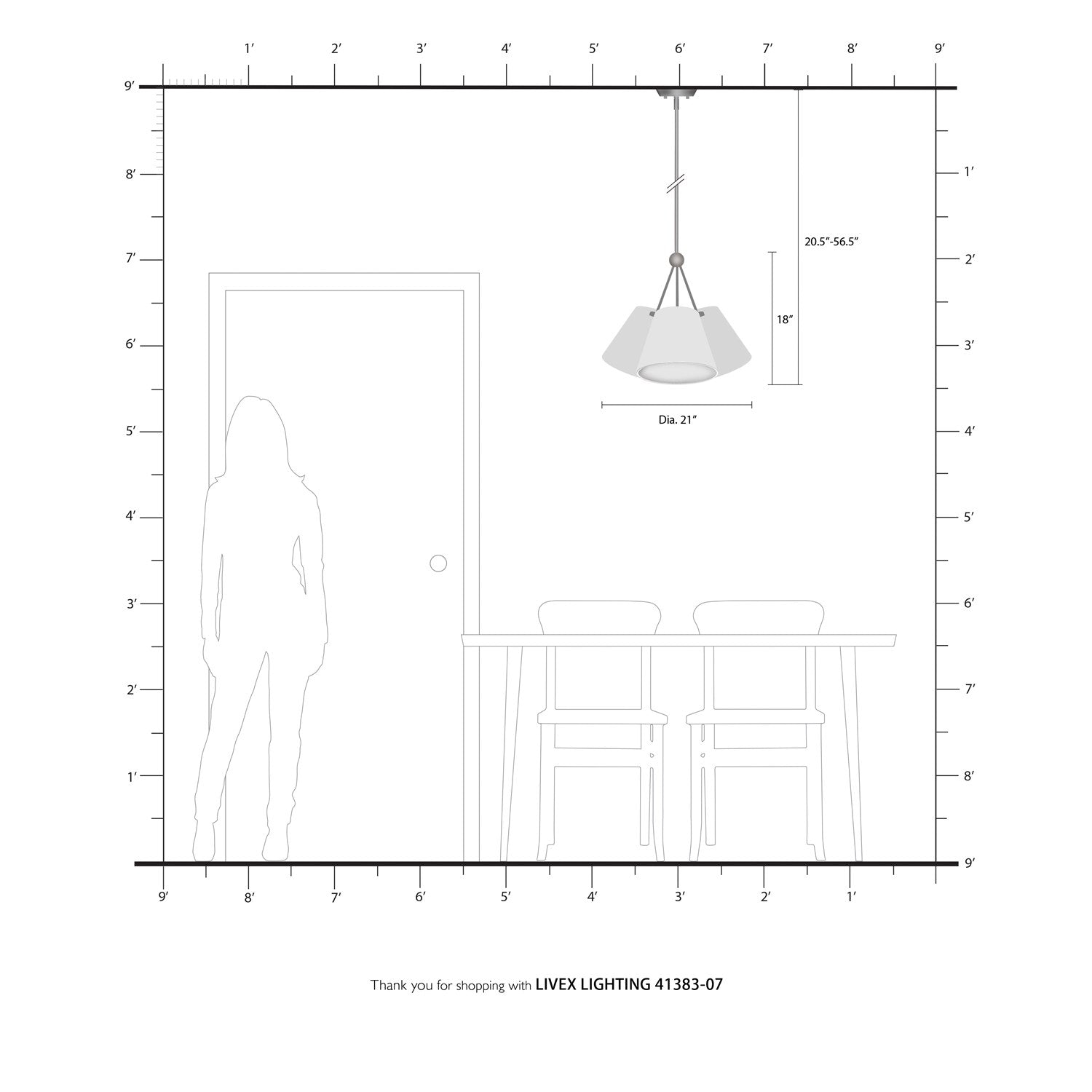 3 Light Bronze Shaded Chandelier