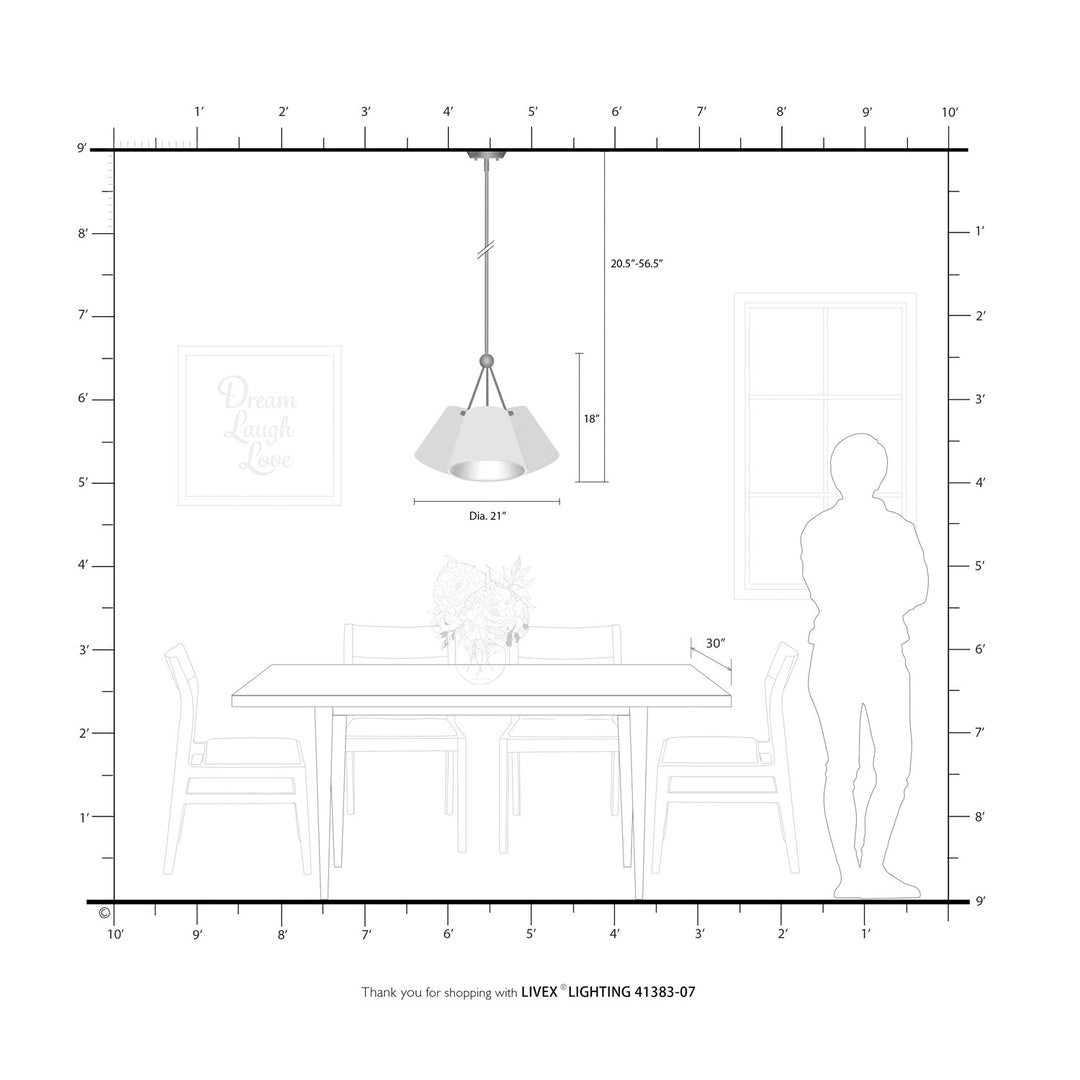 3 Light Bronze Shaded Chandelier