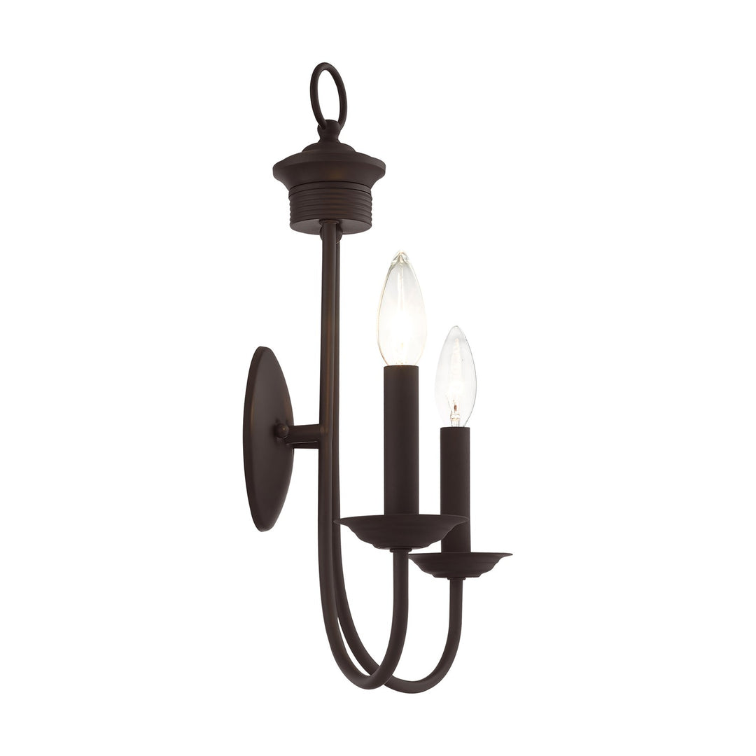 2 Light Bronze Wall Sconce