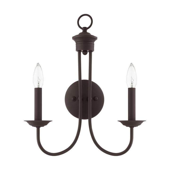 2 Light Bronze Wall Sconce