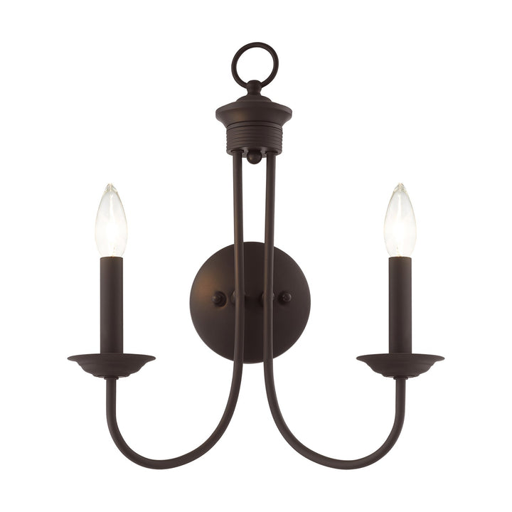 2 Light Bronze Wall Sconce