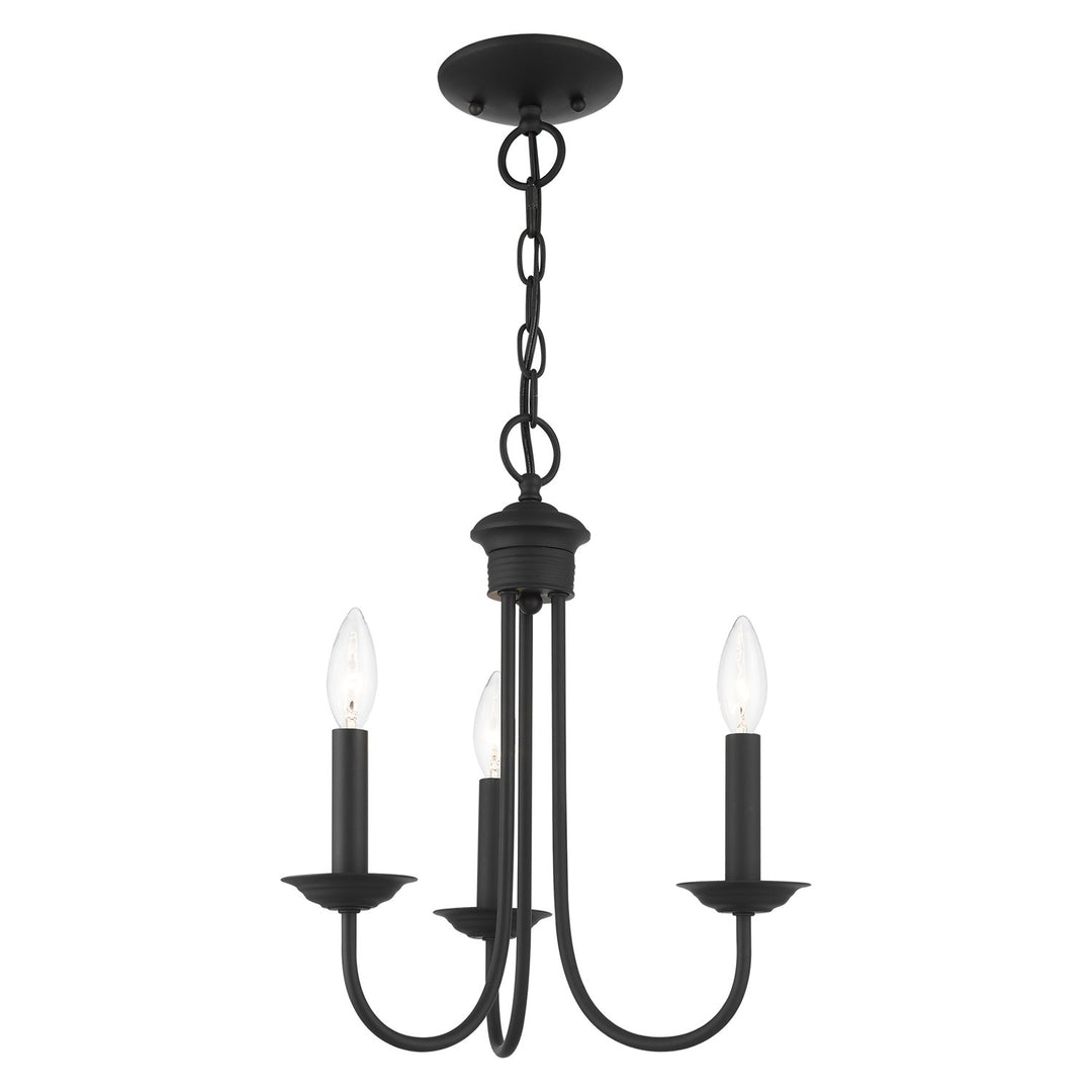 3 Light Black Chandelier