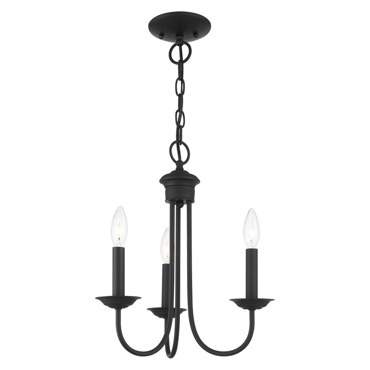 3 Light Black Chandelier