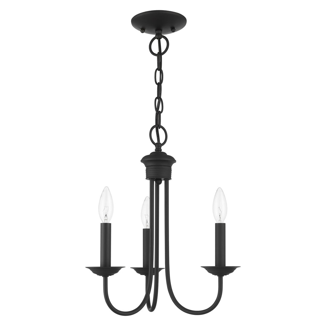 3 Light Black Chandelier