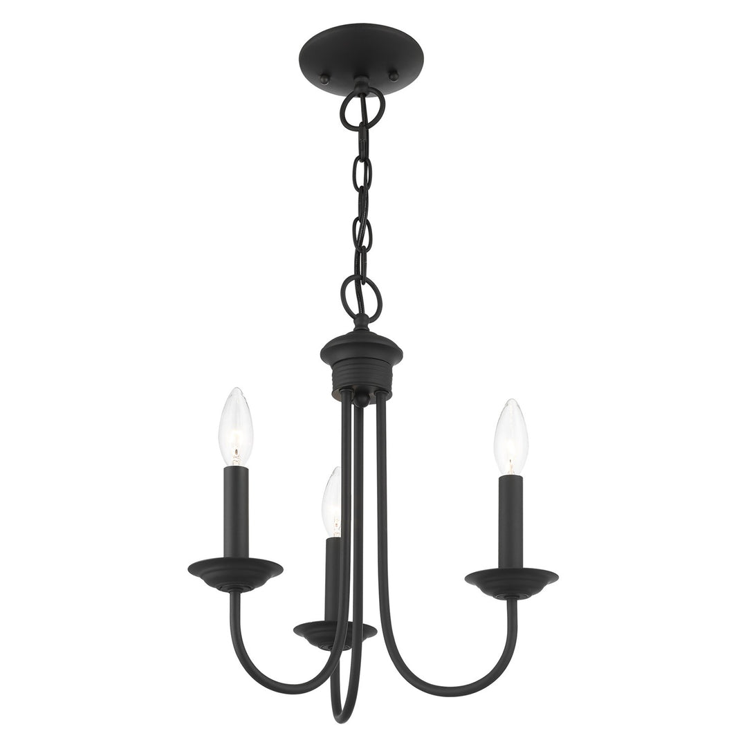 3 Light Black Chandelier