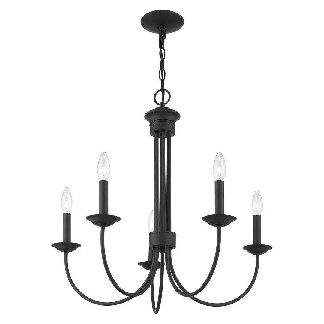 5 Light Black Chandelier