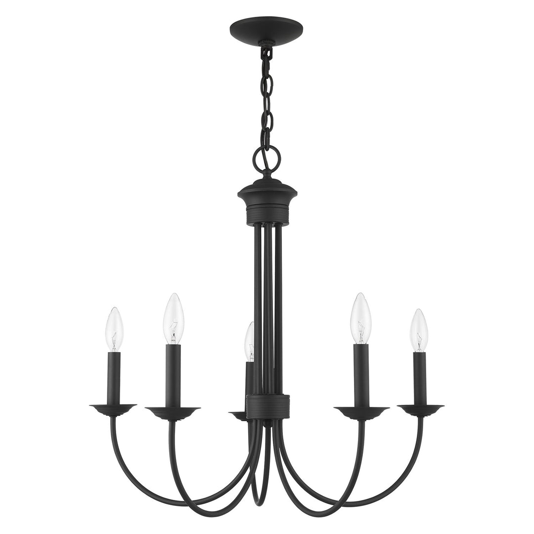 5 Light Black Chandelier