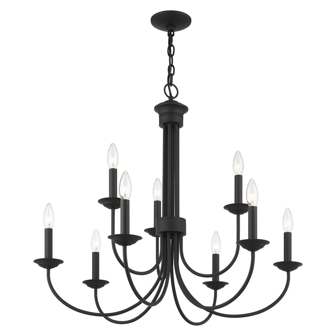 9 Light Black Chandelier