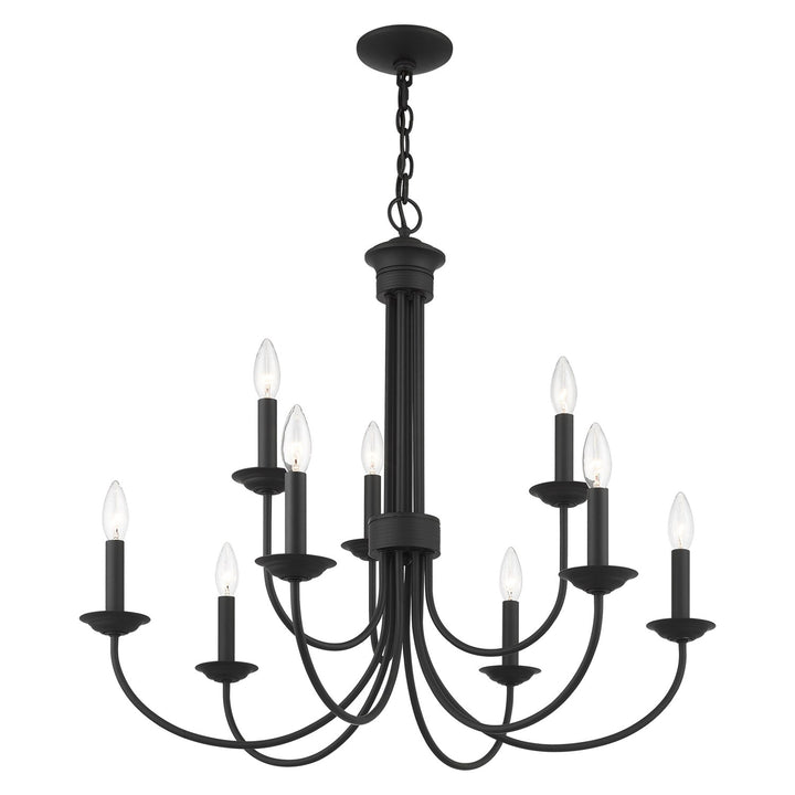 9 Light Black Chandelier