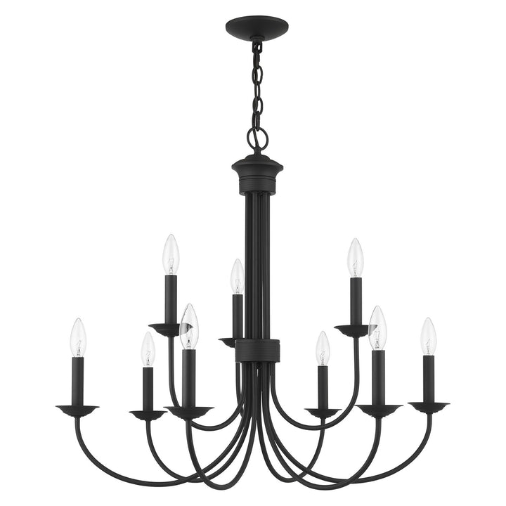 9 Light Black Chandelier