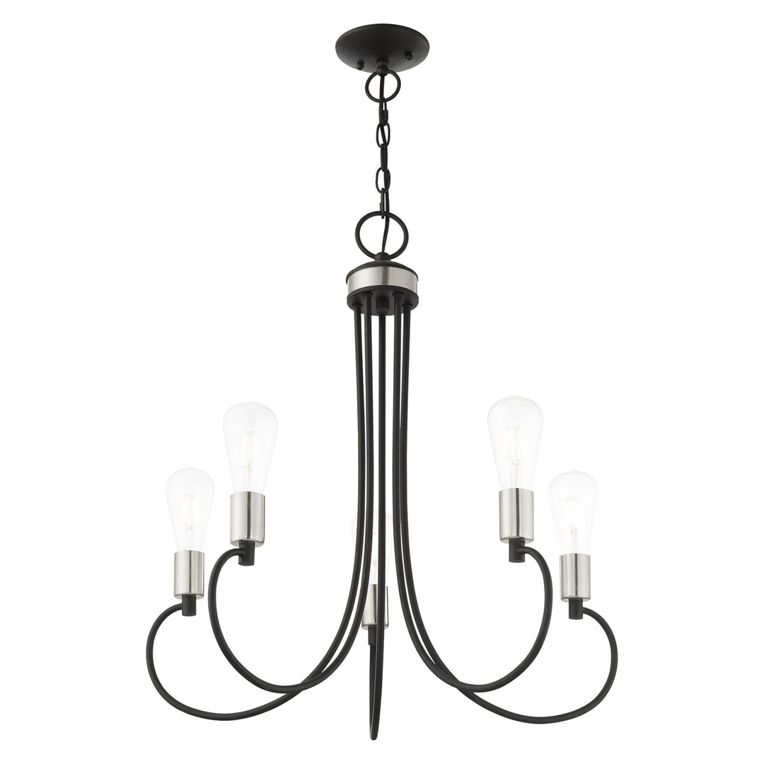5 Light Black Chandelier