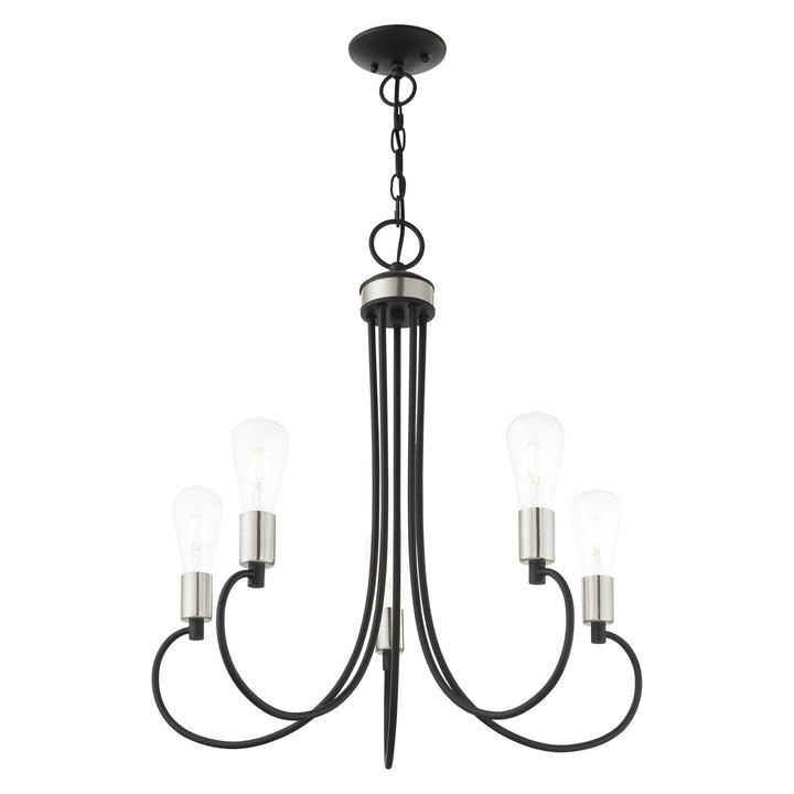 5 Light Black Chandelier