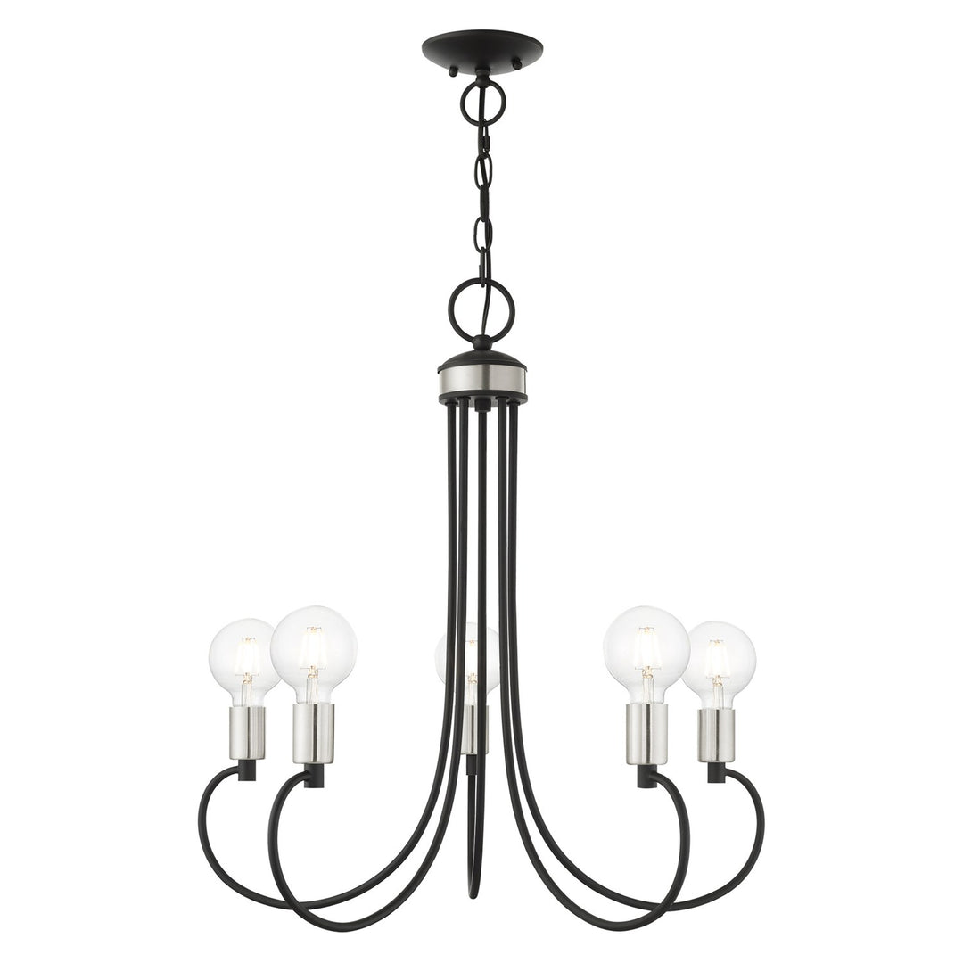 5 Light Black Chandelier