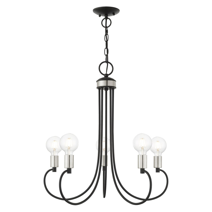 5 Light Black Chandelier