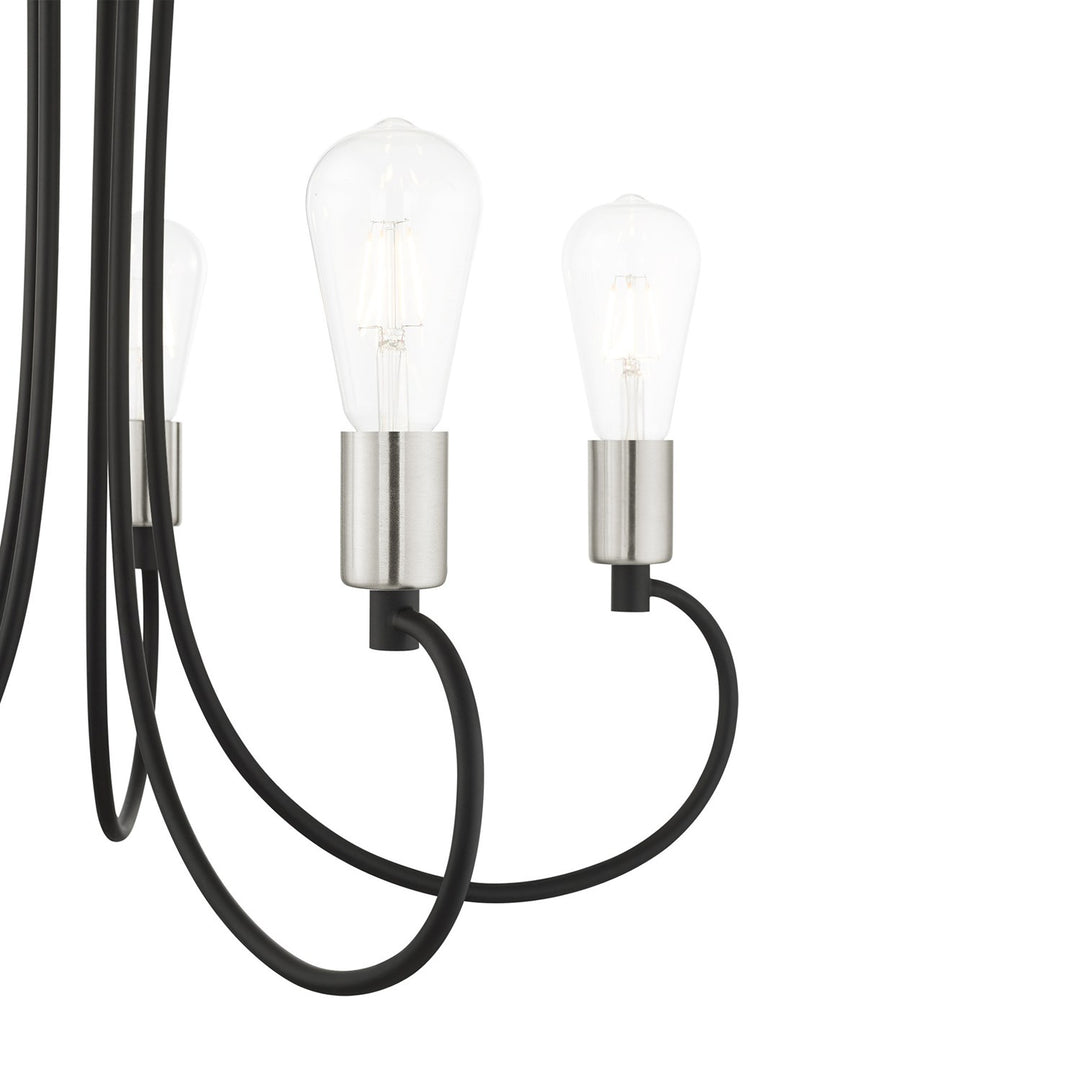 5 Light Black Chandelier