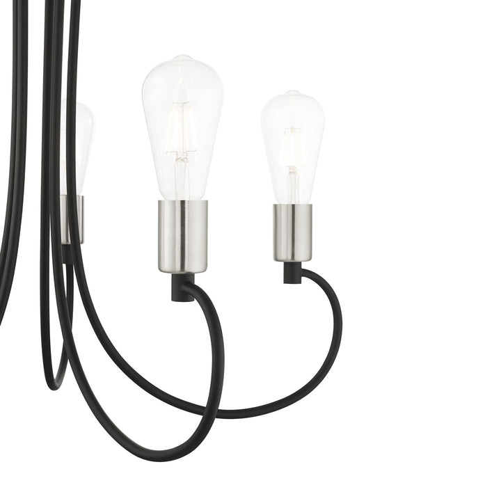 5 Light Black Chandelier