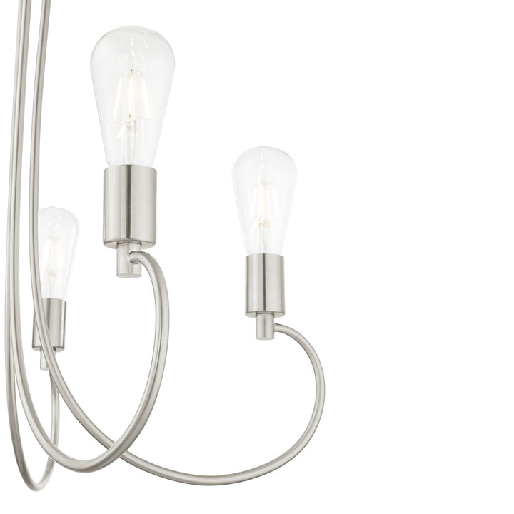 5 Light Brushed Nickel Chandelier
