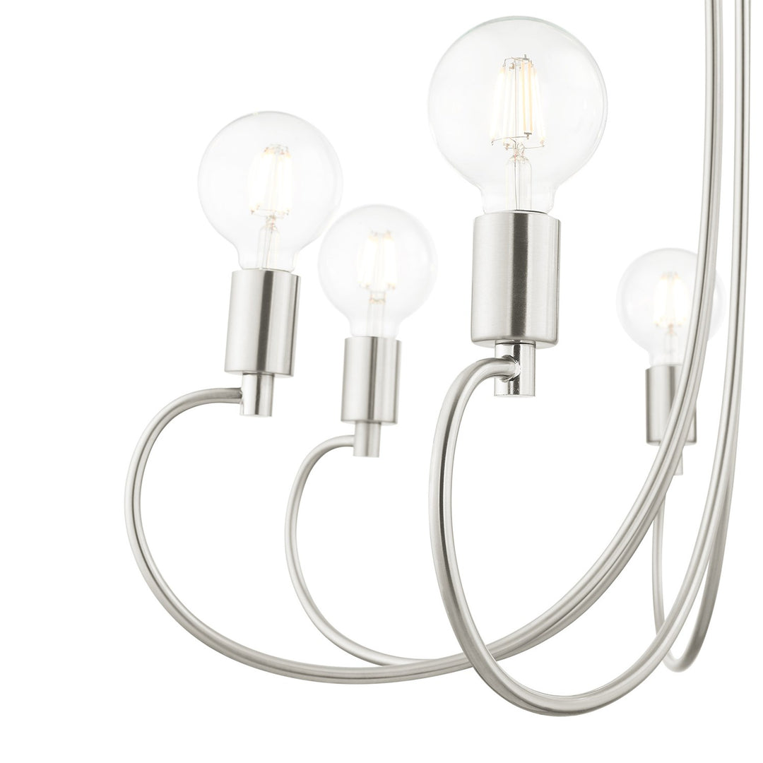 7 Light Brushed Nickel Chandelier
