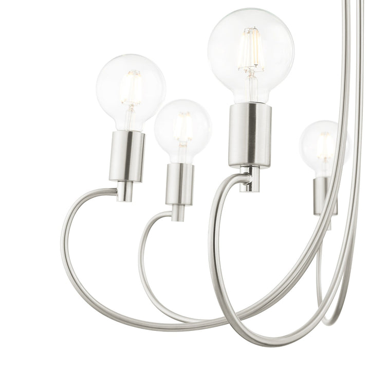 7 Light Brushed Nickel Chandelier