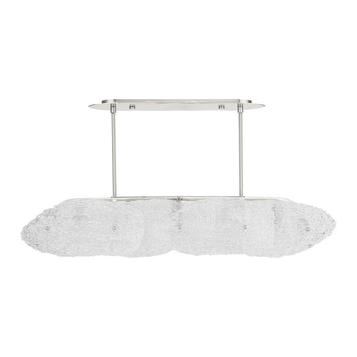 5 Light Brushed Nickel Linear Chandelier