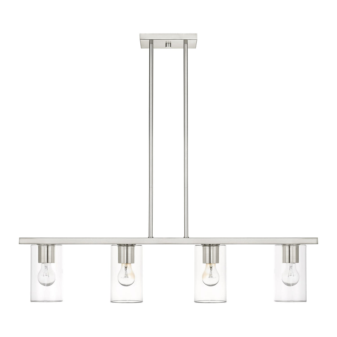 4 Light Brushed Nickel Chandelier