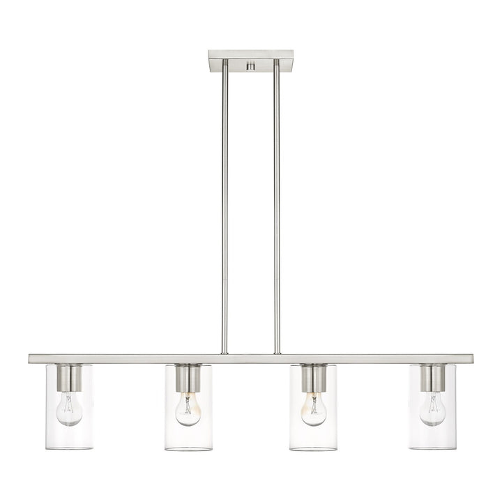 4 Light Brushed Nickel Chandelier