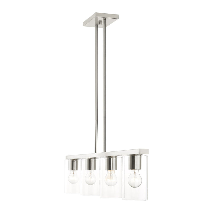 4 Light Brushed Nickel Chandelier