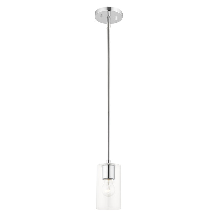 1 Light Polished Chrome Pendant