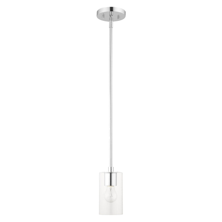1 Light Polished Chrome Pendant
