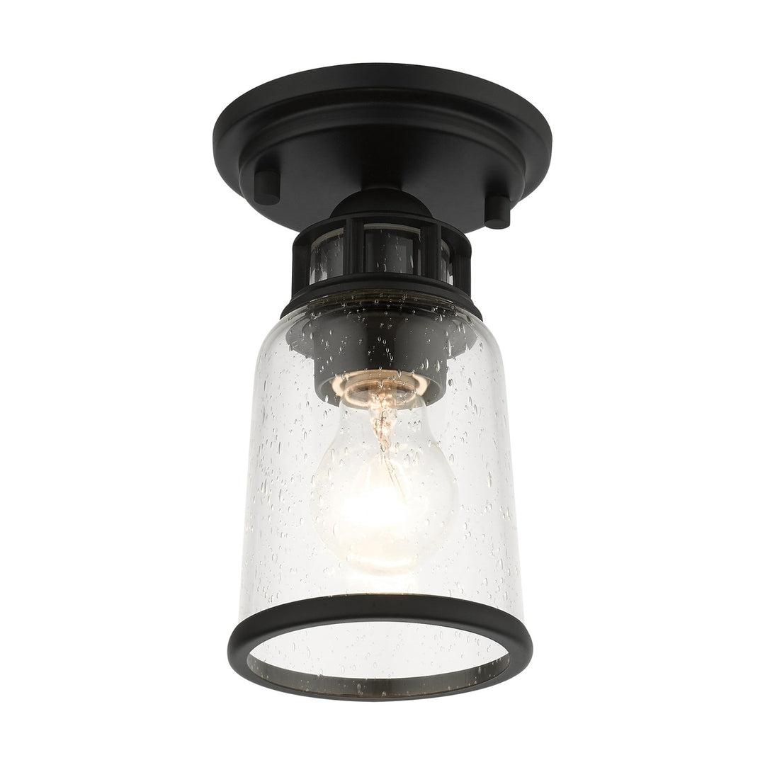 1 Light Black Flush Mount