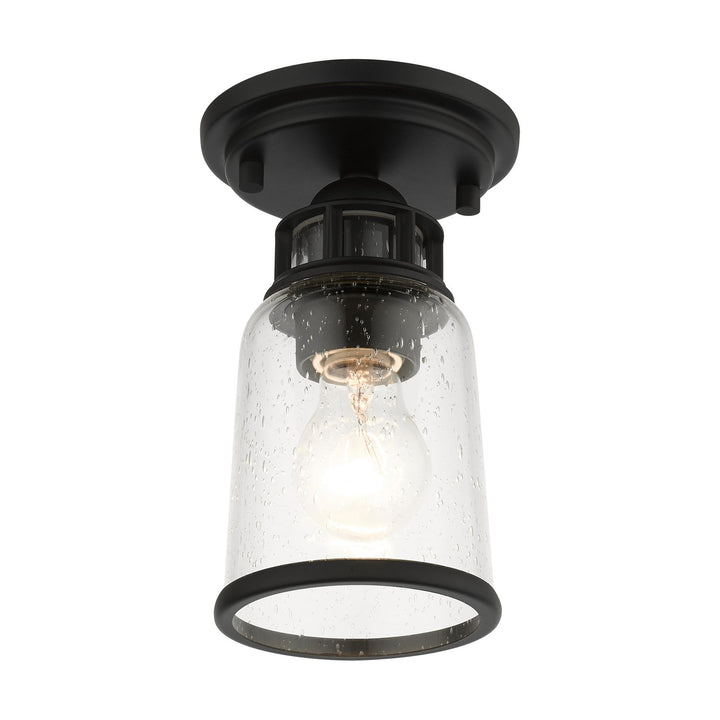 1 Light Black Flush Mount
