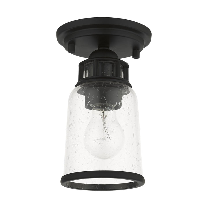 1 Light Black Flush Mount