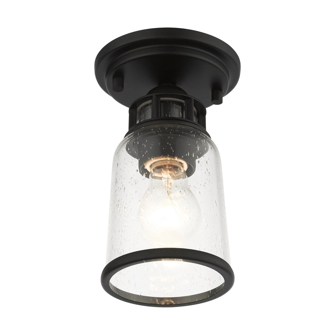1 Light Black Flush Mount