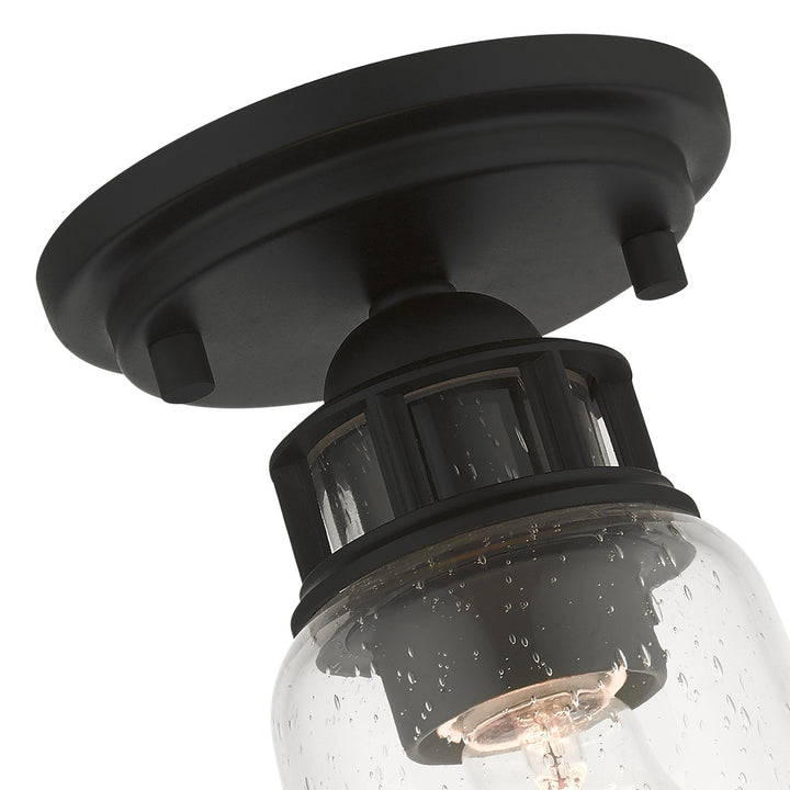 1 Light Black Flush Mount