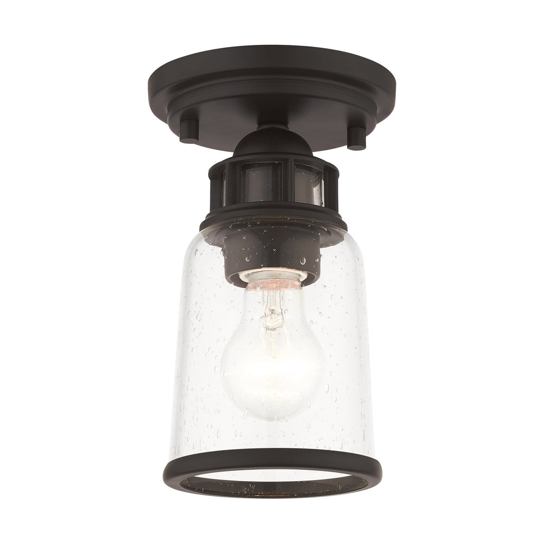 1 Light Bronze Flush Mount by Livex Lighting
