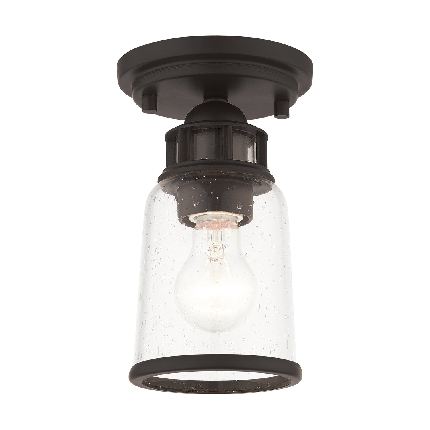 1 Light Bronze Flush Mount by Livex Lighting