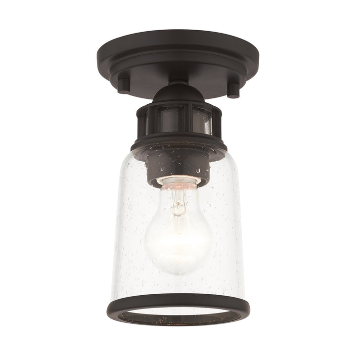 1 Light Bronze Flush Mount by Livex Lighting