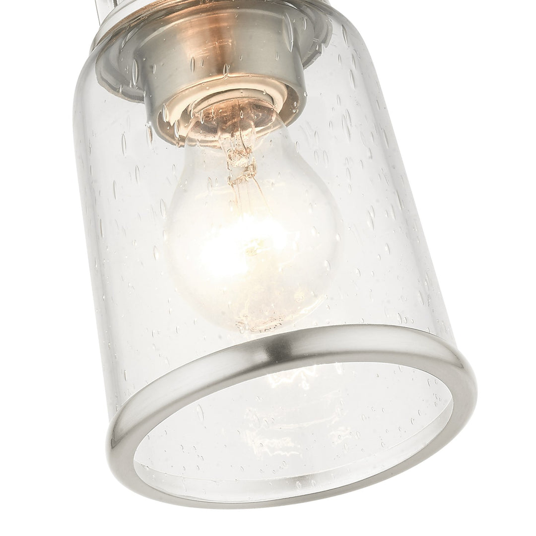 1 Light Brushed Nickel Flush Mount