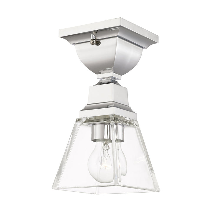 1 Light Polished Chrome Ceiling Mount by Livex Lighting