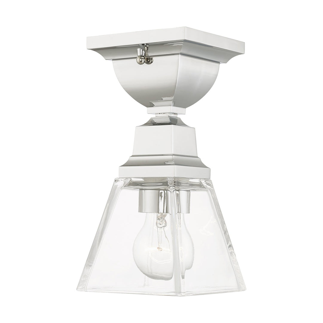 1 Light Polished Chrome Ceiling Mount